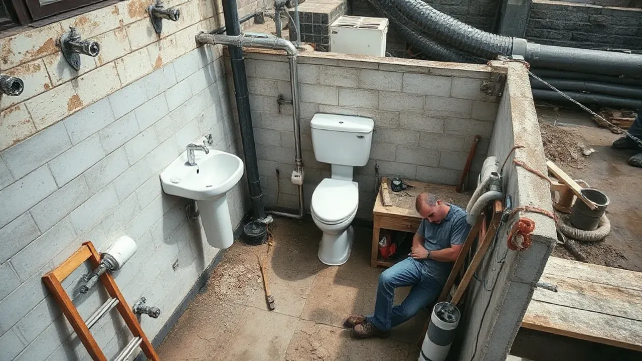 An elevated view across a site relevant to Bathroom installation near Burton-on-Trent